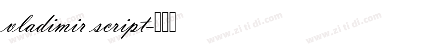 vladimir script字体转换